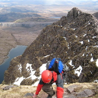 First pinnacle, Sail Liath behind