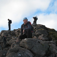 Scott on Sgurr Fiona