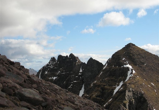 View back at An Teallach ridge