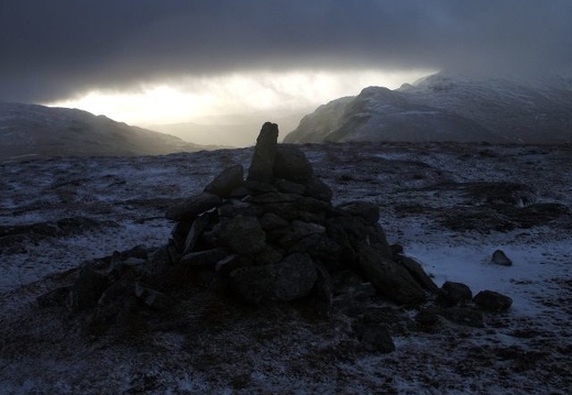 Looking South from Meall nam Maigheach, 17th January 2009