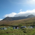 Cuillin over the camp site Sunday morn