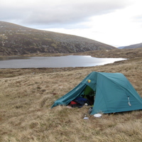 Camping at Loch nan Stuirteag, Cairngorms