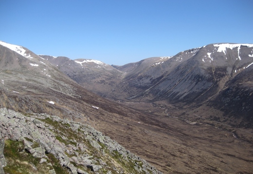 View up the Lairig Ghru