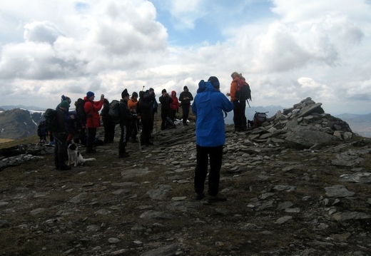 The group at the cairn