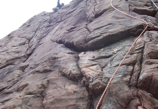 Sword of Gideon - Belay at top of 2nd pitch