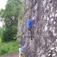 Benny Beg - Jeanie & John climbing on New Beginning