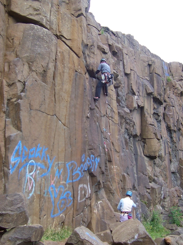 Rosyth - Tricky bit on The Waullie.JPG