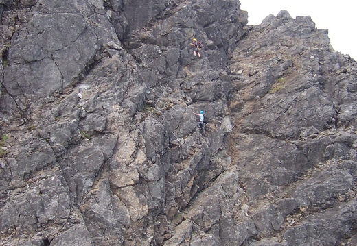 Pinnacle Ridge - Other scramblers on Knight's Peak