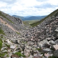 Boulder field at the pass