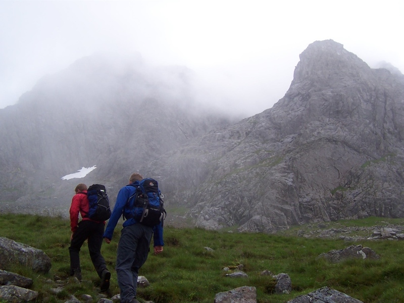 Tower Ridge - Euan _amp_ Lewis heading for Tower Ridge.JPG