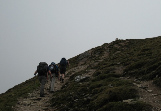 Approaching the summit of Ben Vorlich