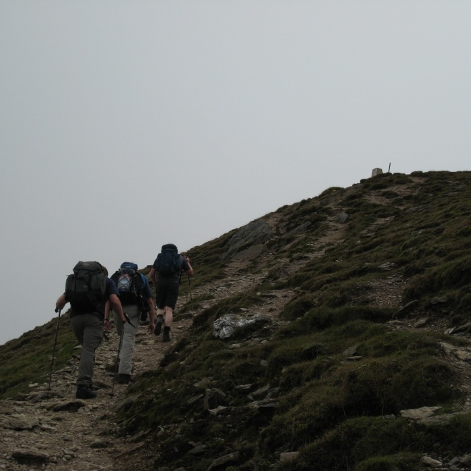 Approaching the summit of Ben Vorlich