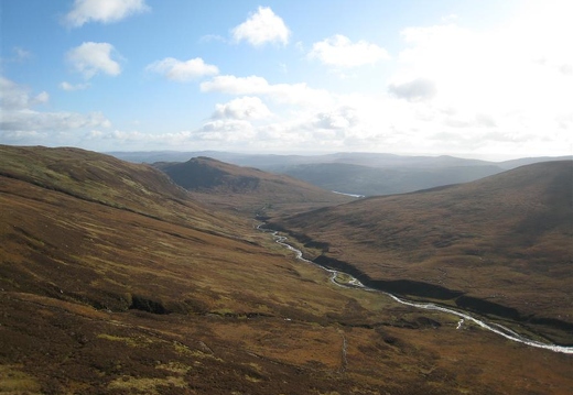 View back down the glen