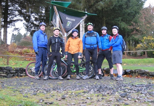 Group shot Mabie Forest - blue is the in colour this year!