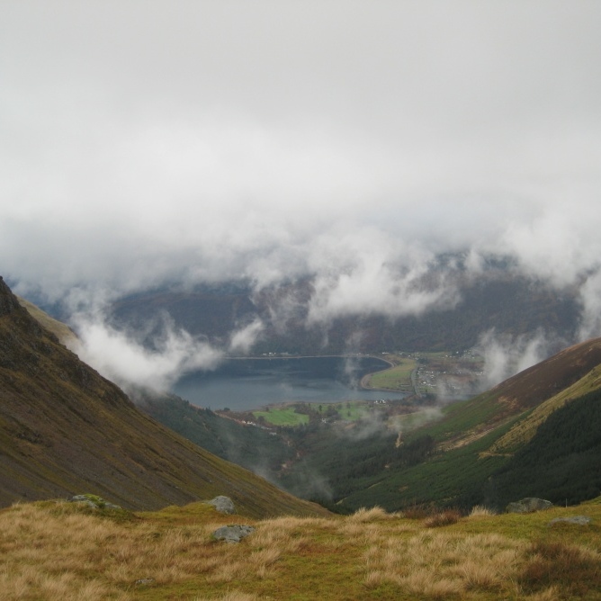 View down to Ballachulish from the bealach
