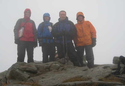 Group shot at summit of Sgor na h-Ulaidh