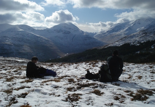 Enjoying the views from Meall Odhar