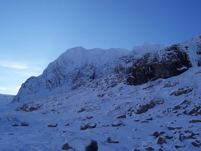 Looking up to the North Face.JPG