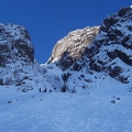 Climbers at the base of No. 5 Gully