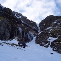 Looking up West Gully