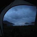 View out to sea from my tent