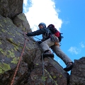 Tophet Wall - Jeanie on th elead for pitch 4  another cracker