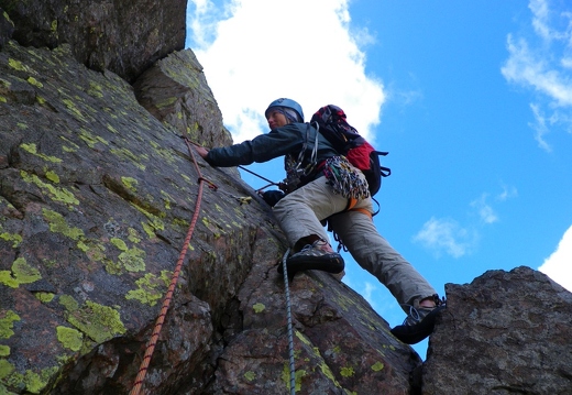 Tophet Wall - Jeanie on th elead for pitch 4  another cracker