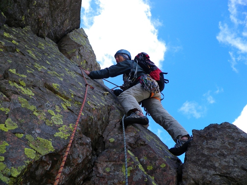 Tophet Wall - Jeanie on th elead for pitch 4  another cracker.JPG