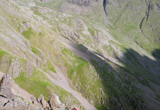 Tophet Wall - exit up to Great Gable