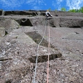 Sargeant Crags Slabs - Stuart on the equally delightful Terminator 2