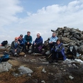 Munro 106 Ben Challum (1025m) [240410] OMCers on the summit of Ben Challum - Moira, Colin, Jim, Sheila and Elke with Richard fro