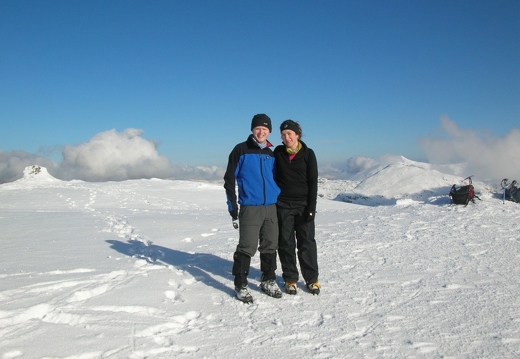 Munro 147 An Caisteal (995m) [18022010] Robin and Katie .JPG
