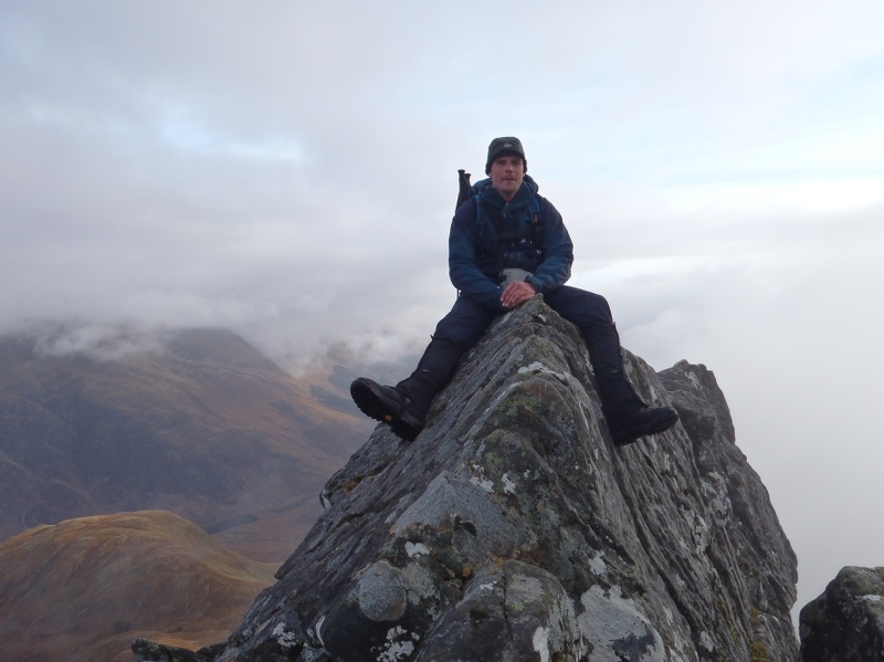 Neil risking his manhood to stay atop the Forcan Ridge.jpg