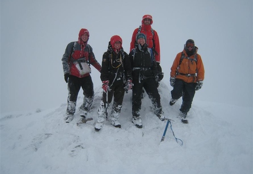 On the summit of Stob Coire Easain