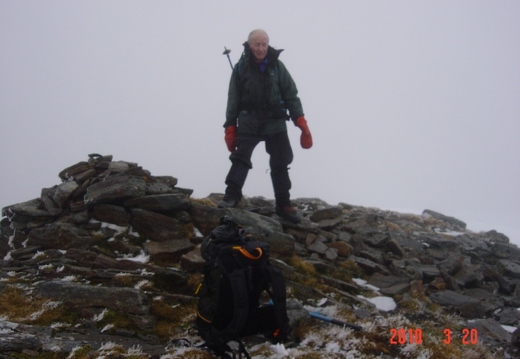 Munro 144 Tony Owens on A'Chailleach (997m) Stuart Oram [200310].JPG