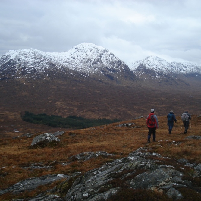Heading down from Meall Mhor and Meal Beag