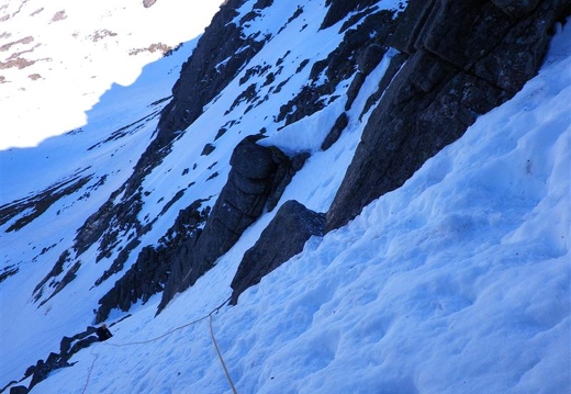 Looking down towards Stuart on Spiral Gully