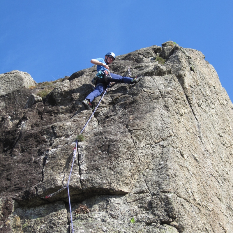 AndyC on 'Plocaig Rock' (S/4b) - taken by Gary Todd