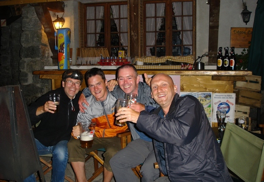 Beer time in Ailefroide - Kai_ Yoof_ Stu _ John - 2005