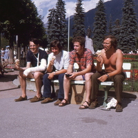 Alec Wilson Ian Vause and Robert Jeffries Chamonix 1974