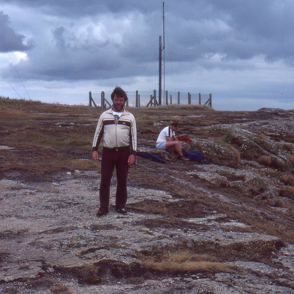 Jim Shanks-Geordie and Robert at Chairladder Cornwall 1984