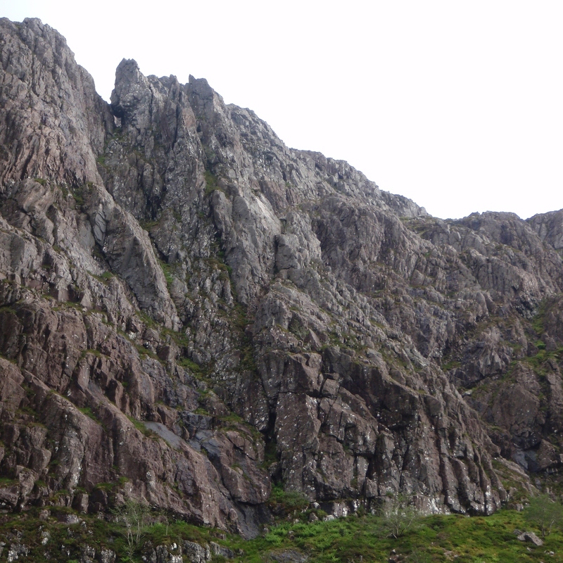 Middle tier of 'B' buttress of Aonach Dubh