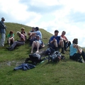Aspiring Botanists enjoying a break near the Lochan