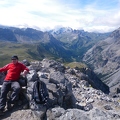 Stuart relaxing on Aiguille Rouge