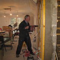 Framing Old Kitch Ex Wall