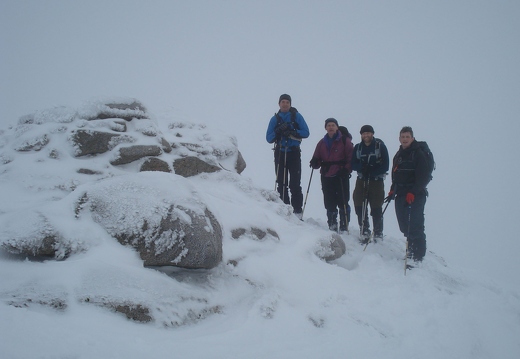 On the summit of Stob Coir'an Albannaich (could be anywhere really)