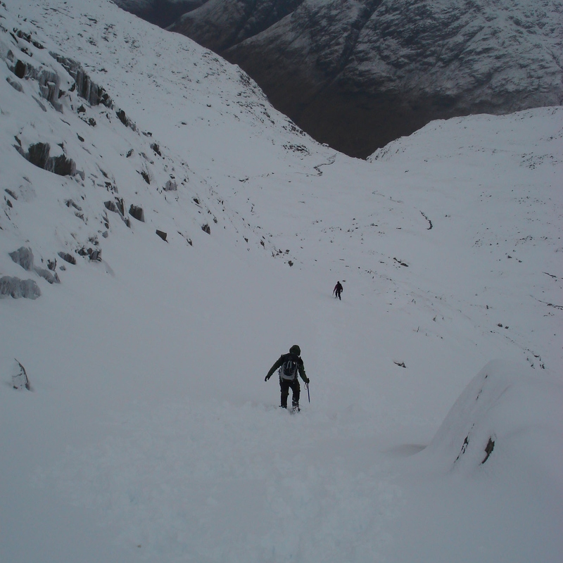 Descent to col before heading up Meall Tarsuinn