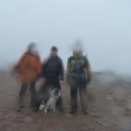 Nigel, Scott & Colin, Slioch Summit (Miserable weather!)