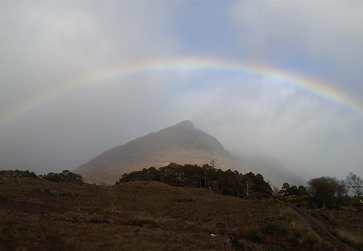 Rainbow over west end of Liathach