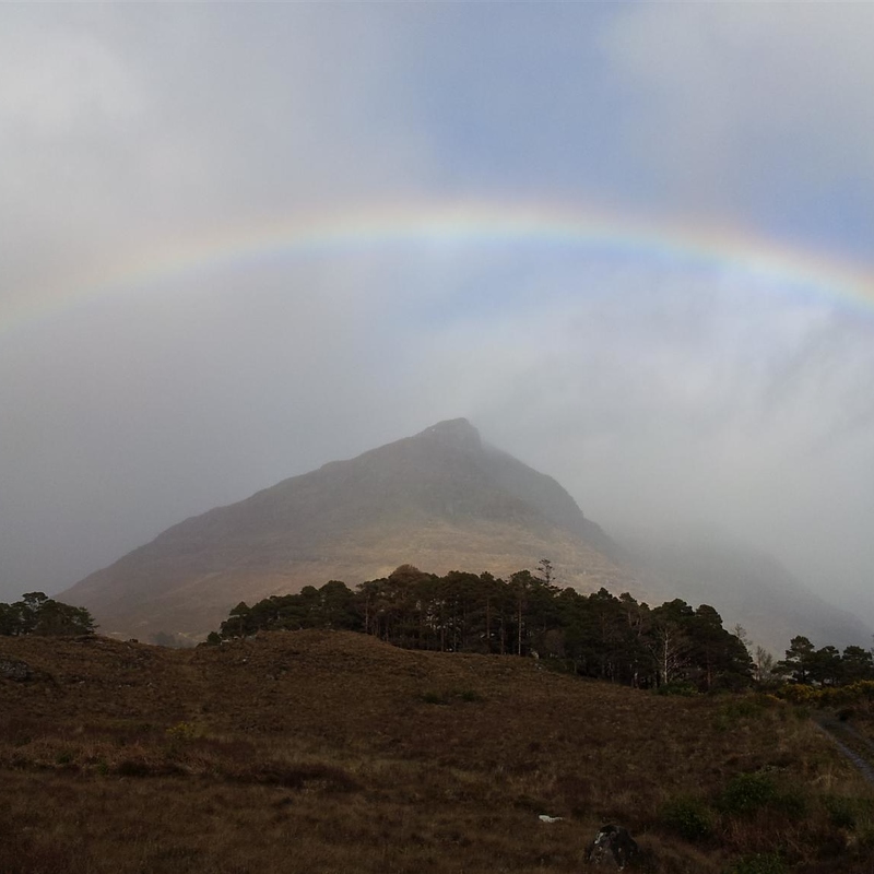 Rainbow over west end of Liathach